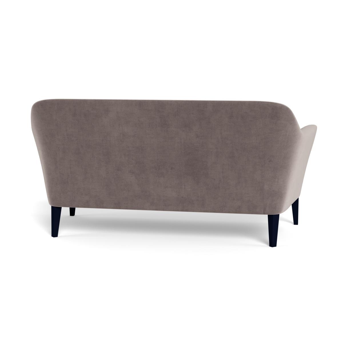 Heal's Wallis 3 Seater Sofa Smart Luxe Velvet Mushroom Natural Ash Feet - Heal's UK Furniture – image 5