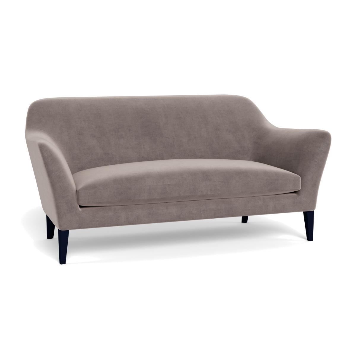 Heal's Wallis 3 Seater Sofa Smart Luxe Velvet Mushroom Natural Ash Feet - Heal's UK Furniture – image 1
