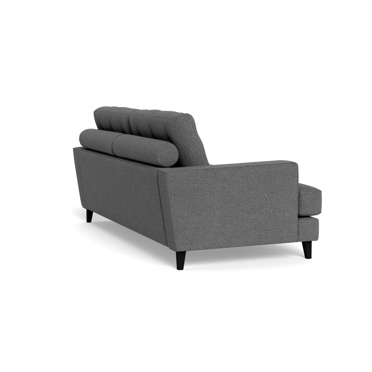 Heal's Mistral 3 Seater Sofa Tejo Recycled Noir Black Feet – image 5