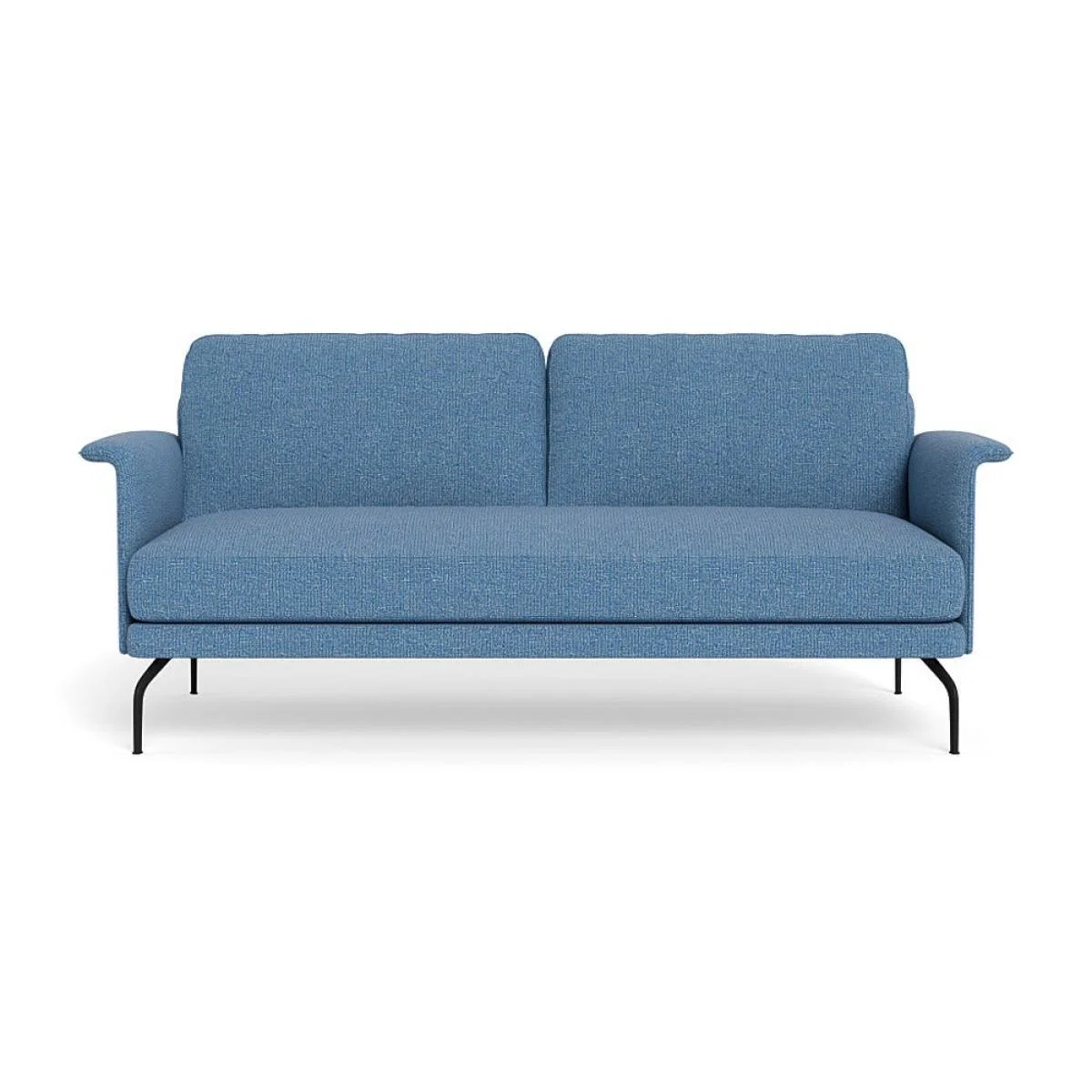 Heal's Iver 3 Seater Sofa Tejo Recycled Cobalt Black Feet – image 2