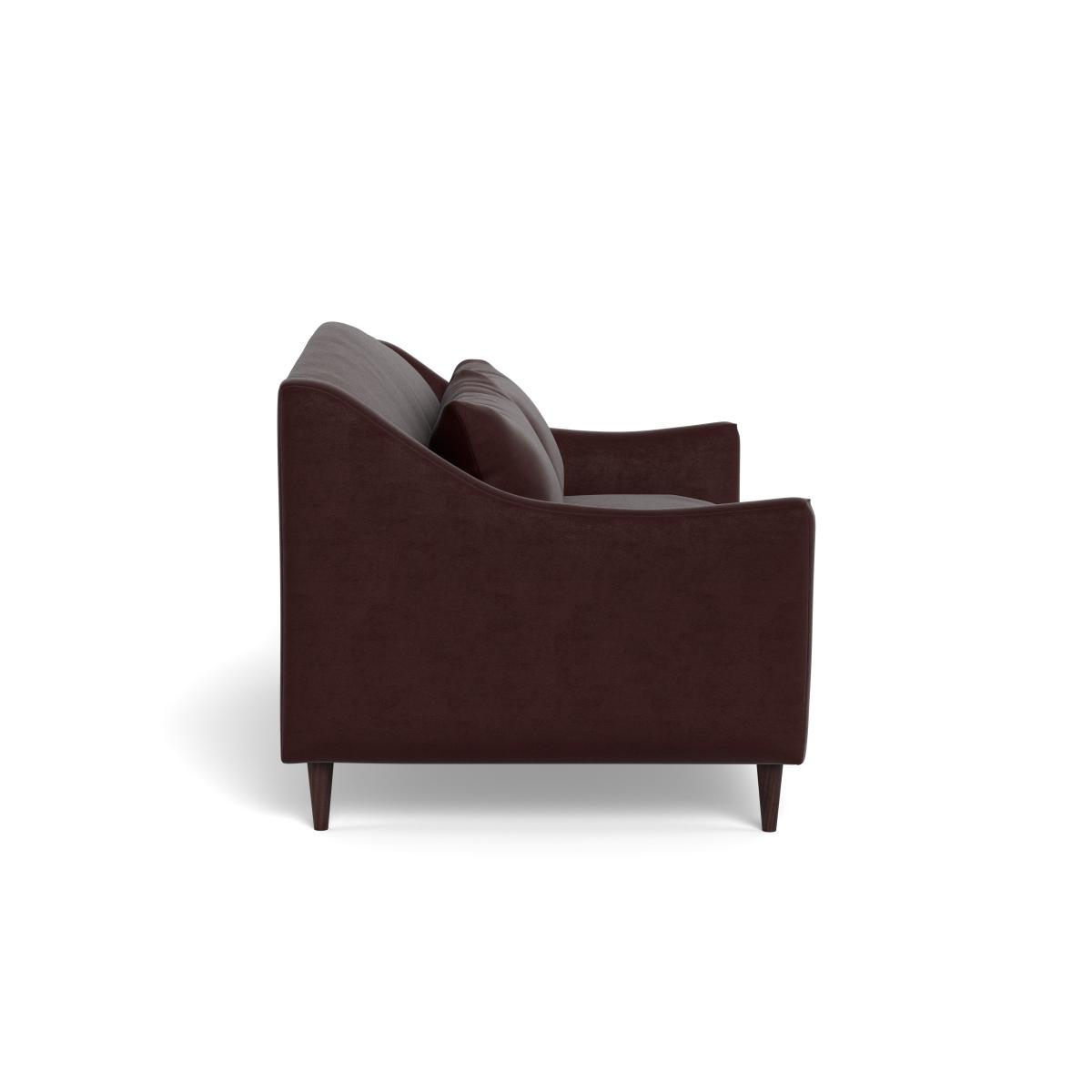 Heal's Somerset 3 Seater Sofa Smart Luxe Velvet Acorn Natural Feet – image 4