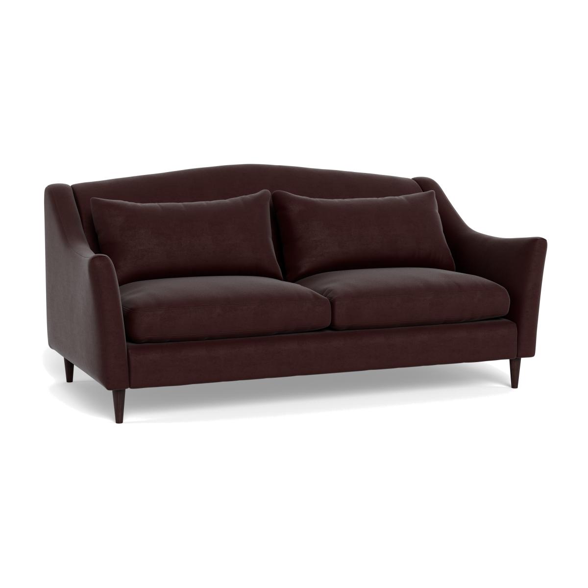 Heal's Somerset 3 Seater Sofa Smart Luxe Velvet Acorn Natural Feet – image 1