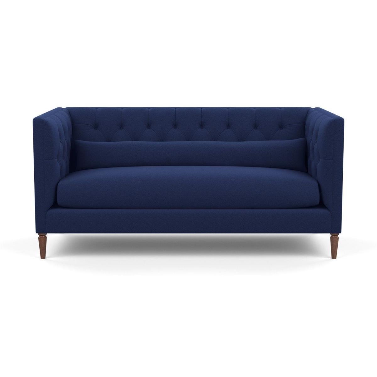 Heal's Balmoral 3 Seater Sofa Smart Velvet Petrol Natural Oak Feet - Heal's UK Furniture – image 14