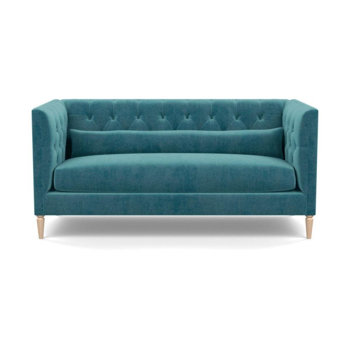 Heal's Balmoral 3 Seater Sofa Smart Velvet Petrol Natural Oak Feet - Heal's UK Furniture – image 16