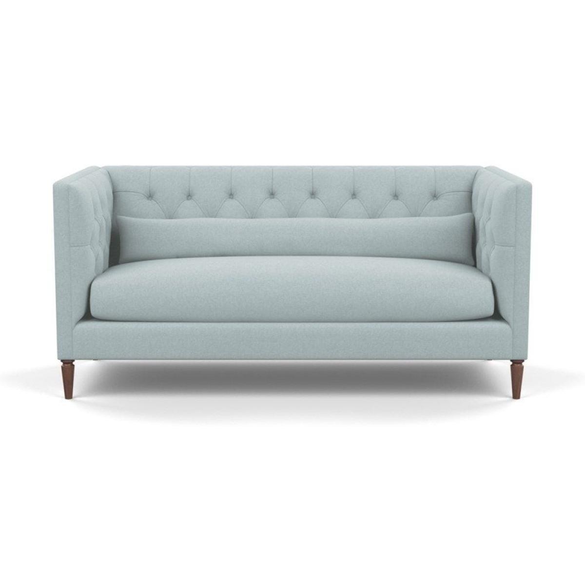 Heal's Balmoral 3 Seater Sofa Smart Velvet Petrol Natural Oak Feet - Heal's UK Furniture – image 18