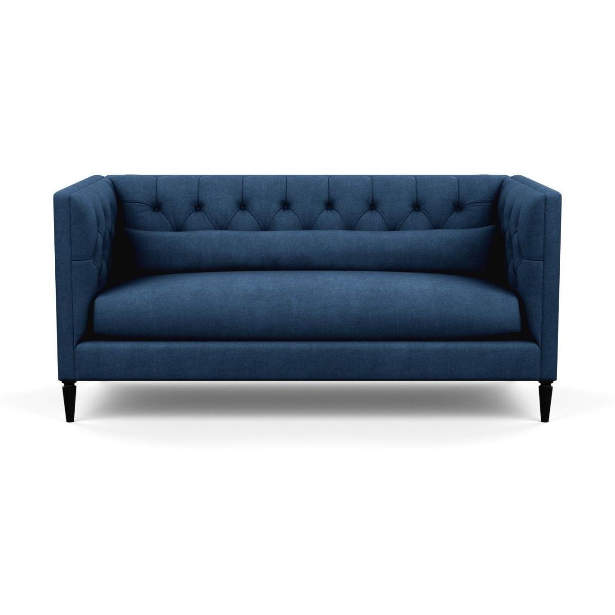 Heal's Balmoral 3 Seater Sofa Smart Velvet Petrol Natural Oak Feet - Heal's UK Furniture – image 24