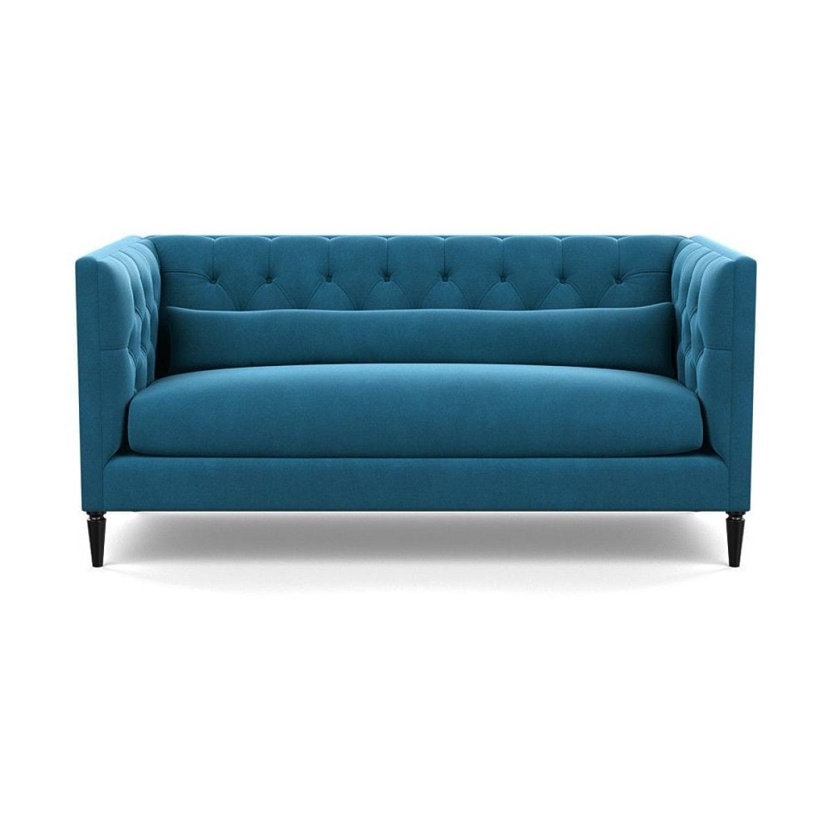 Heal's Balmoral 3 Seater Sofa Smart Velvet Petrol Natural Oak Feet - Heal's UK Furniture – image 49