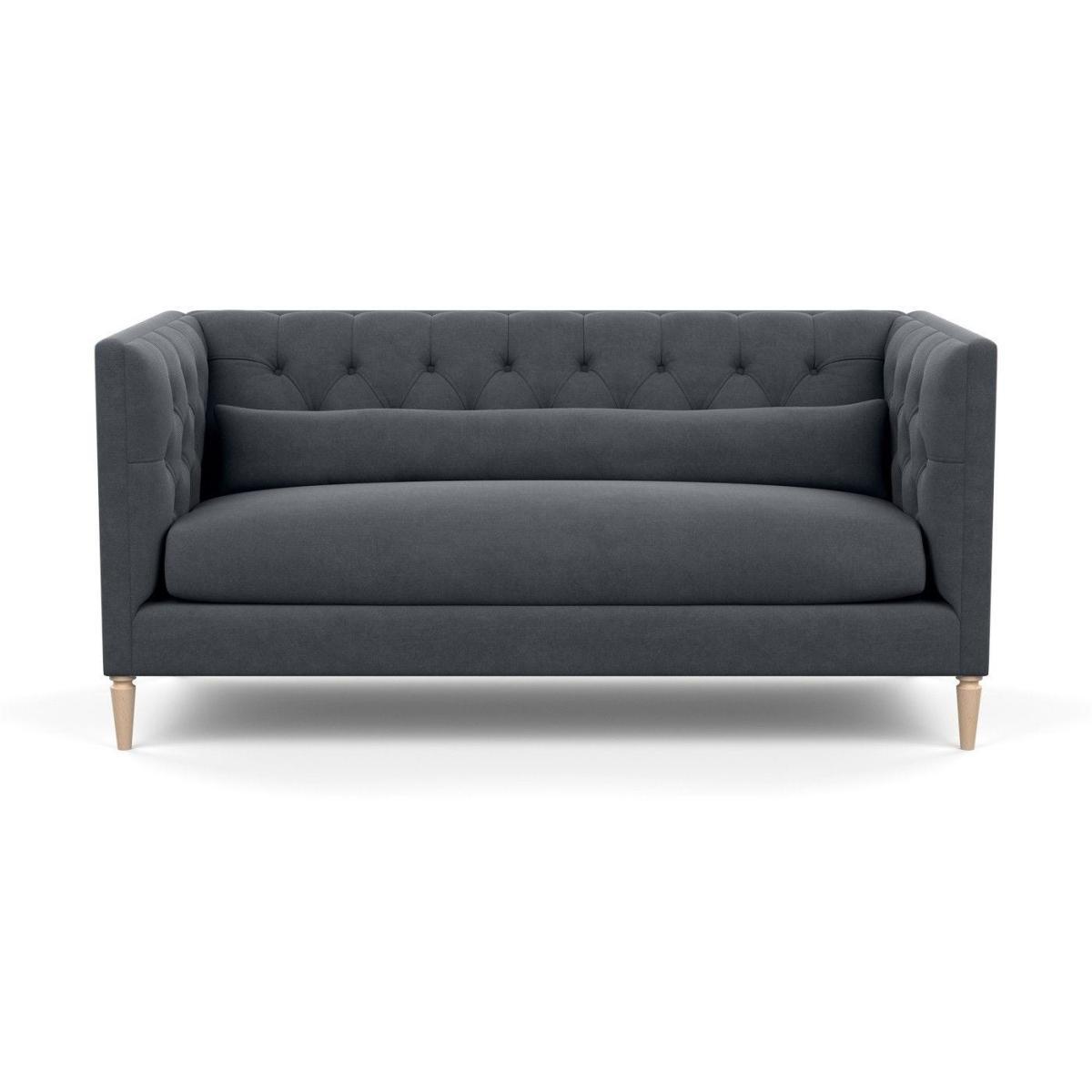 Heal's Balmoral 3 Seater Sofa Smart Velvet Petrol Natural Oak Feet - Heal's UK Furniture – image 53