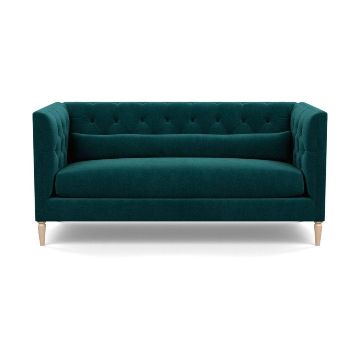 Heal's Balmoral 3 Seater Sofa Smart Velvet Petrol Natural Oak Feet - Heal's UK Furniture – image 56