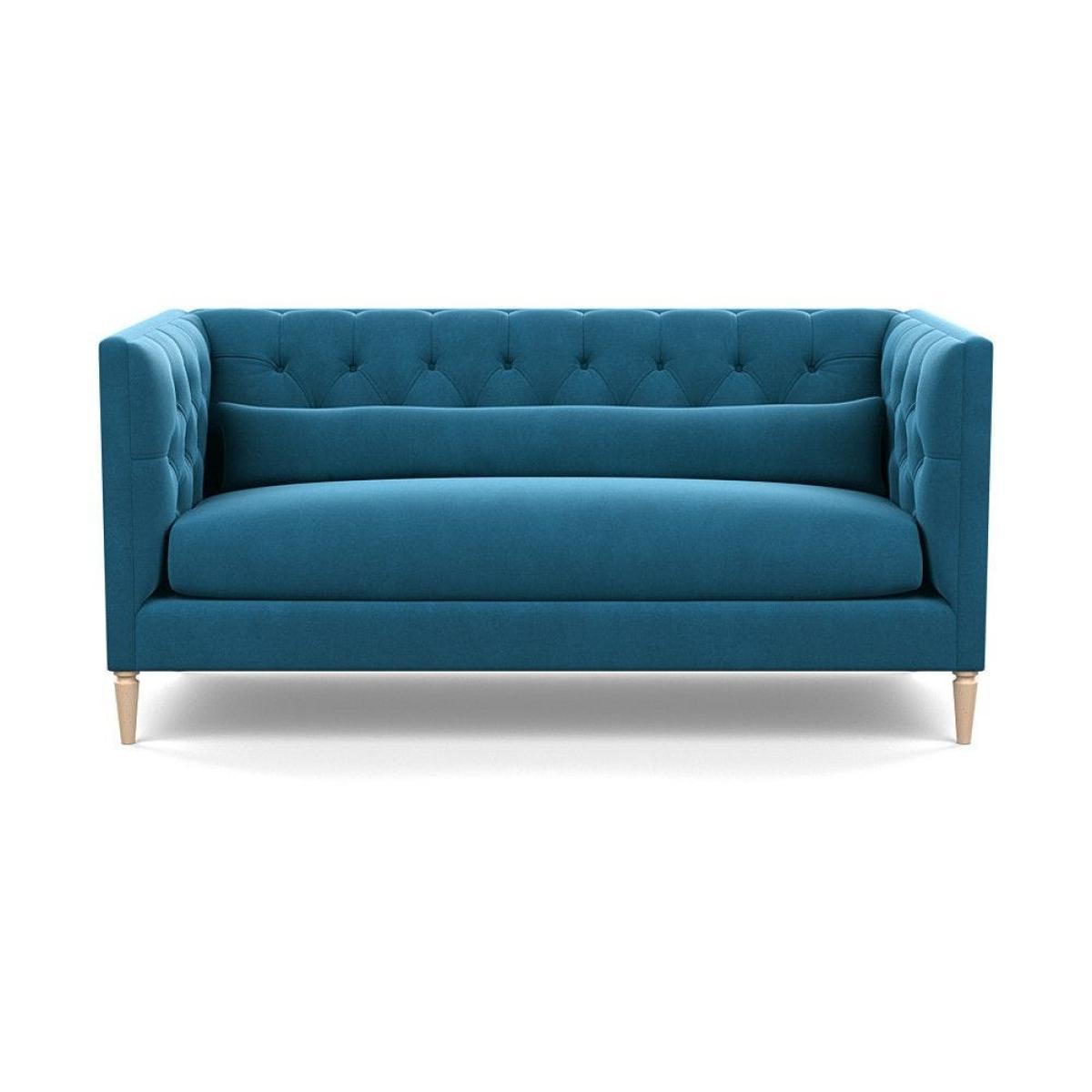 Heal's Balmoral 3 Seater Sofa Smart Velvet Petrol Natural Oak Feet - Heal's UK Furniture – image 70