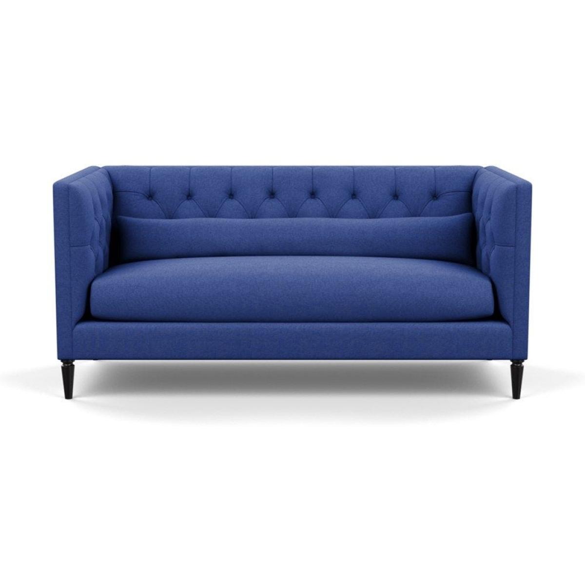 Heal's Balmoral 3 Seater Sofa Smart Velvet Petrol Natural Oak Feet - Heal's UK Furniture – image 73