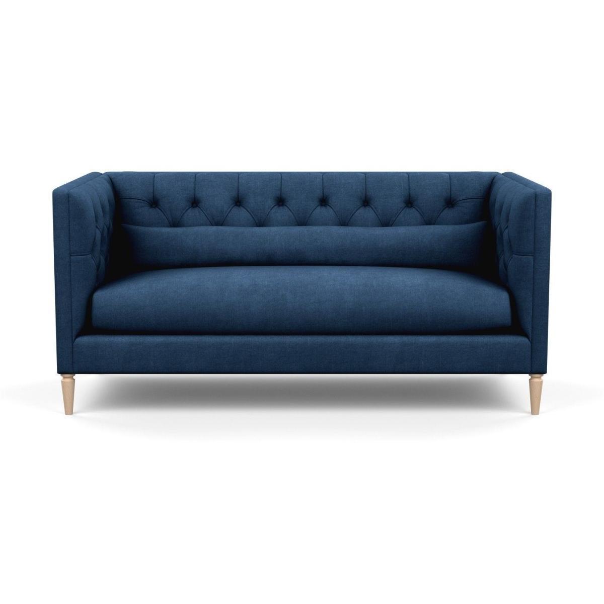 Heal's Balmoral 3 Seater Sofa Smart Velvet Petrol Natural Oak Feet - Heal's UK Furniture – image 75