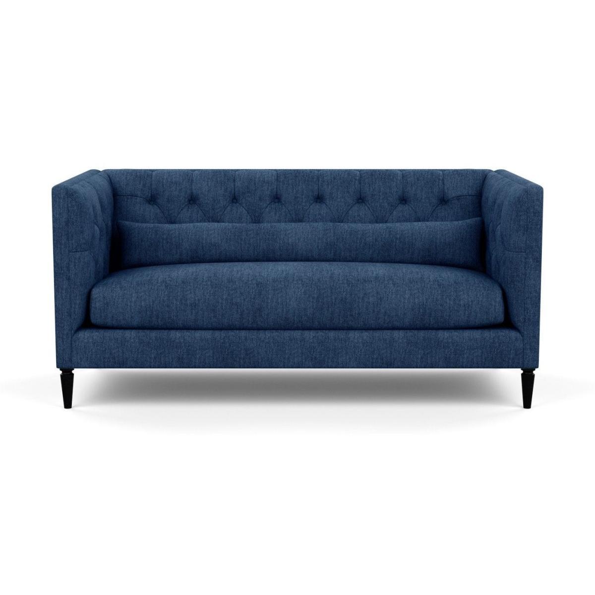 Heal's Balmoral 3 Seater Sofa Smart Velvet Petrol Natural Oak Feet - Heal's UK Furniture – image 78