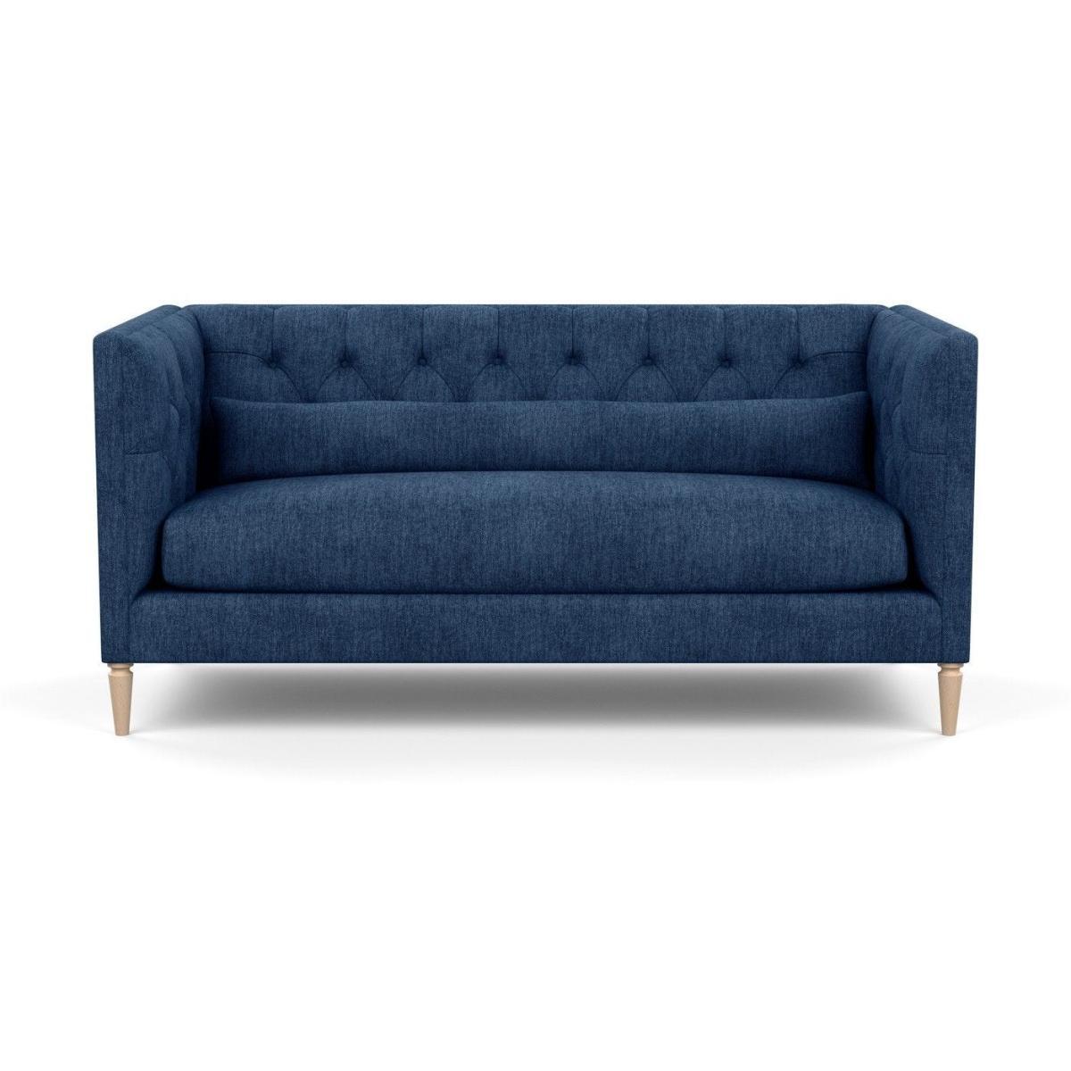 Heal's Balmoral 3 Seater Sofa Smart Velvet Petrol Natural Oak Feet - Heal's UK Furniture – image 86
