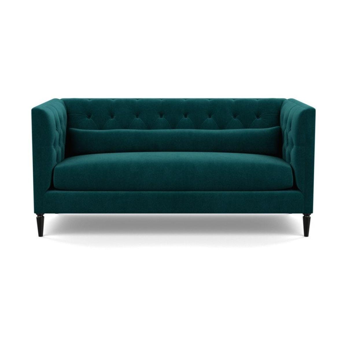 Heal's Balmoral 3 Seater Sofa Smart Velvet Petrol Natural Oak Feet - Heal's UK Furniture – image 87