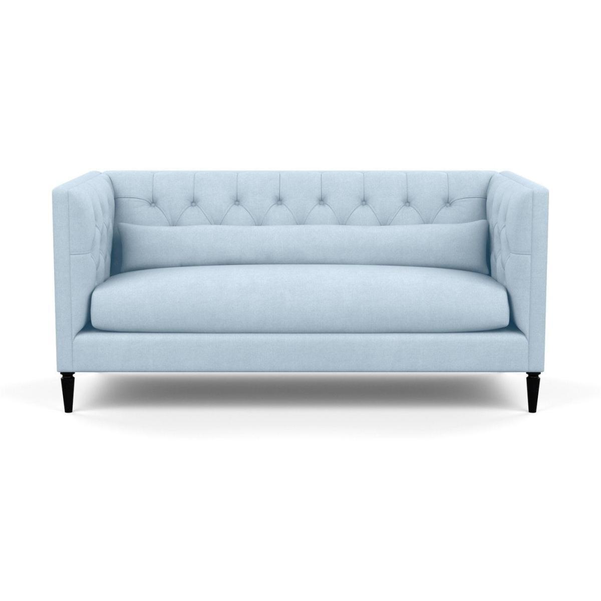 Heal's Balmoral 3 Seater Sofa Smart Velvet Petrol Natural Oak Feet - Heal's UK Furniture – image 91
