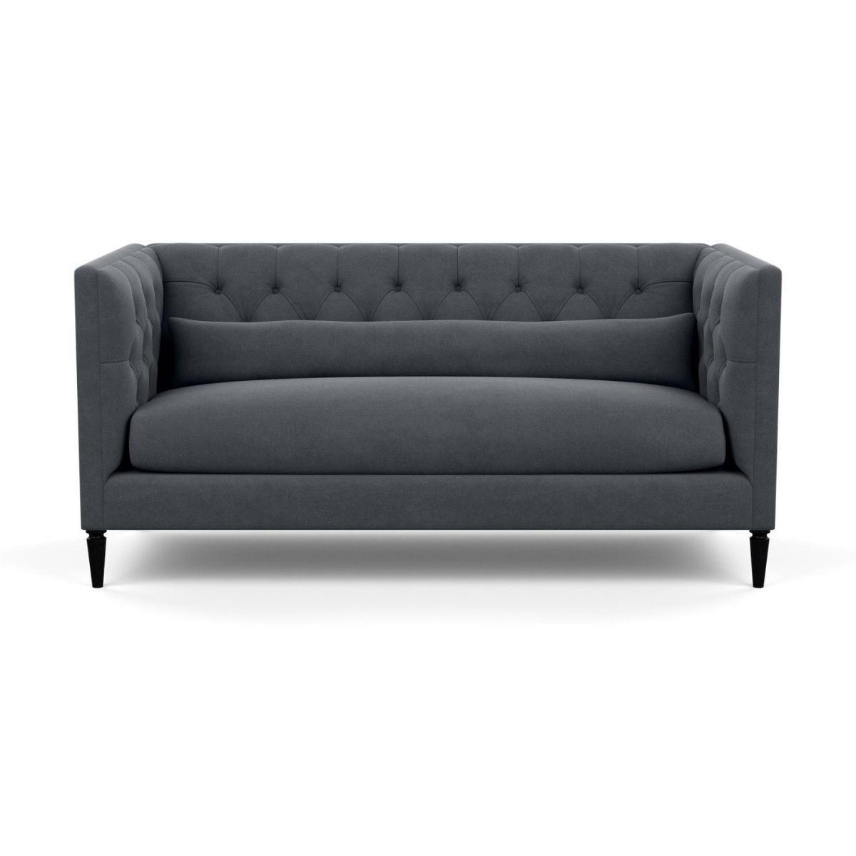 Heal's Balmoral 3 Seater Sofa Smart Velvet Petrol Natural Oak Feet - Heal's UK Furniture – image 92