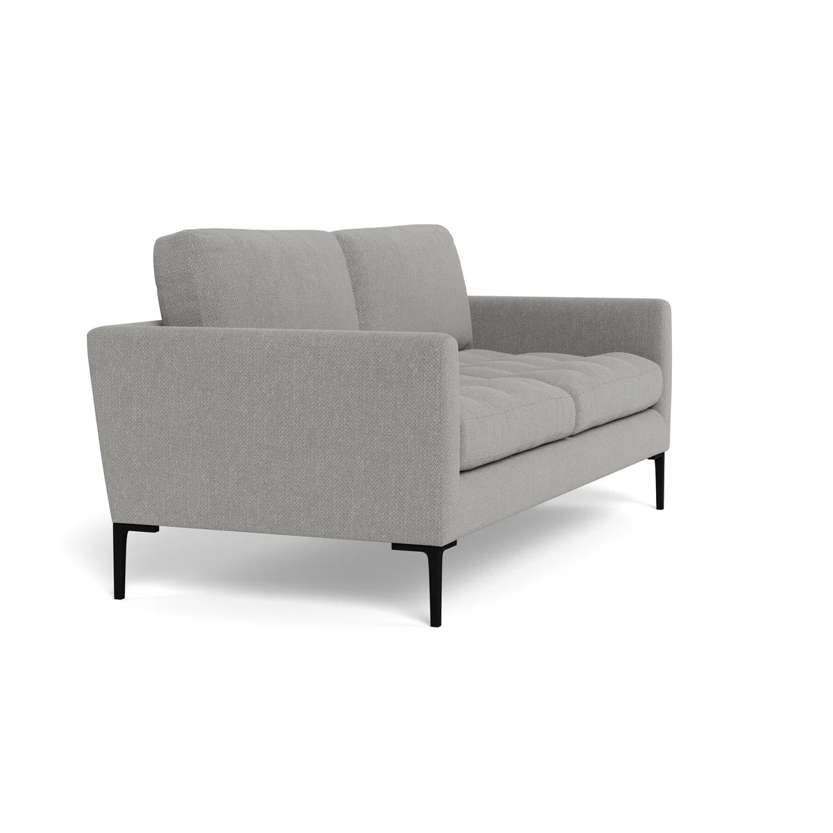 Heal's Eton 3 Seater Sofa Texture Pale Grey Black Feet - Heal's UK Furniture – image 2