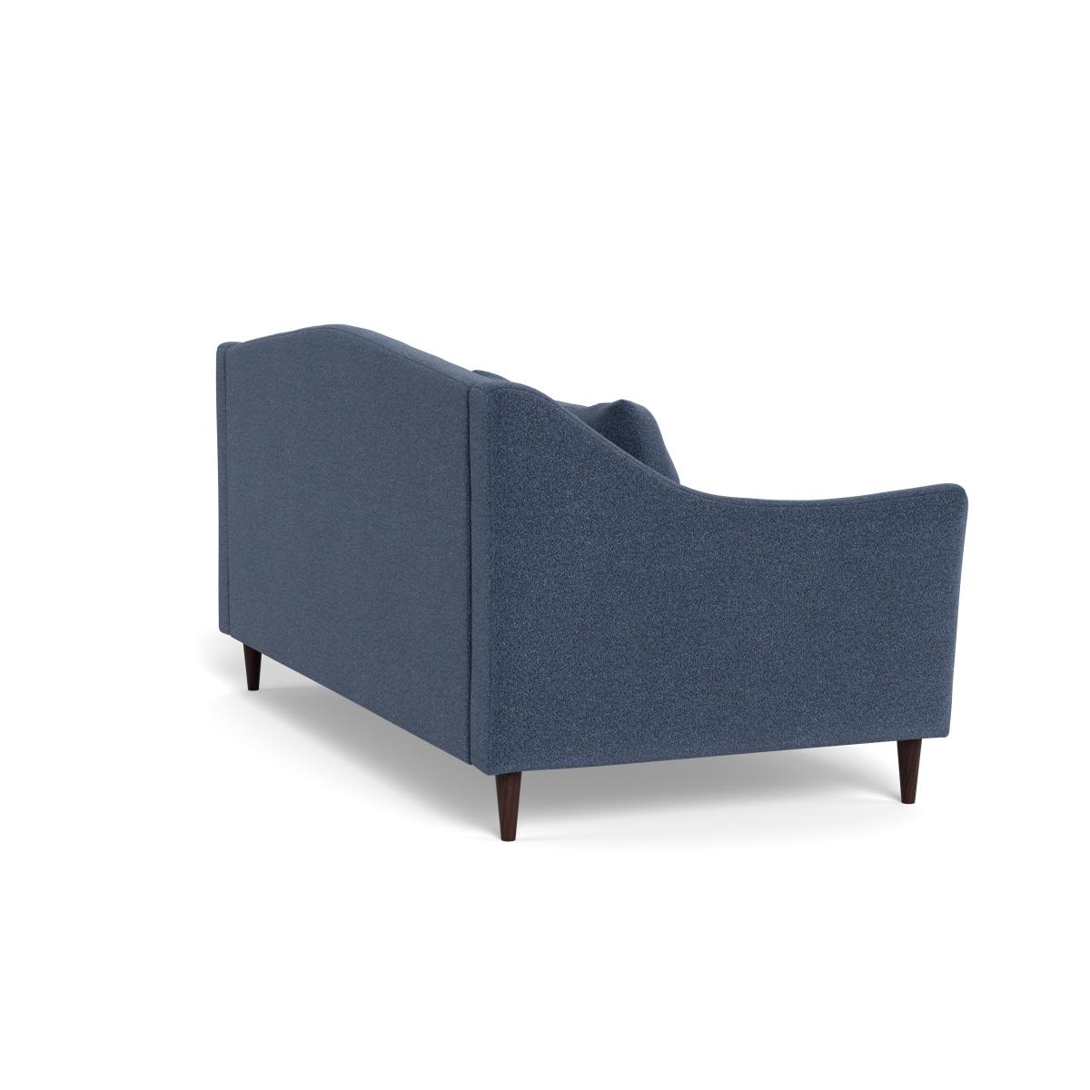 Heal's Somerset 3 Seater Sofa Boucle Indigo Walnut Stained Feet – image 4