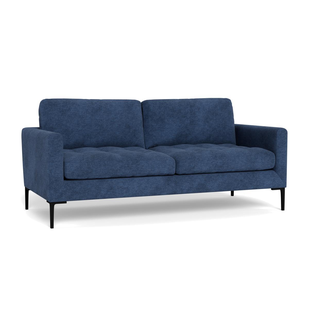 Heal's Eton 3 Seater Sofa Broad Weave Lagoon Brass Feet - Heal's UK Furniture – image 1