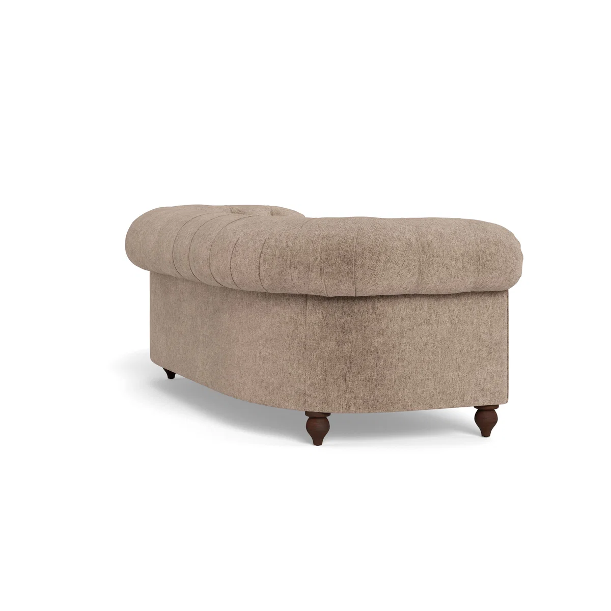 Heal's Fitzrovia 3 Seater Sofa Boucle Velvet Rocky Black Feet – image 4