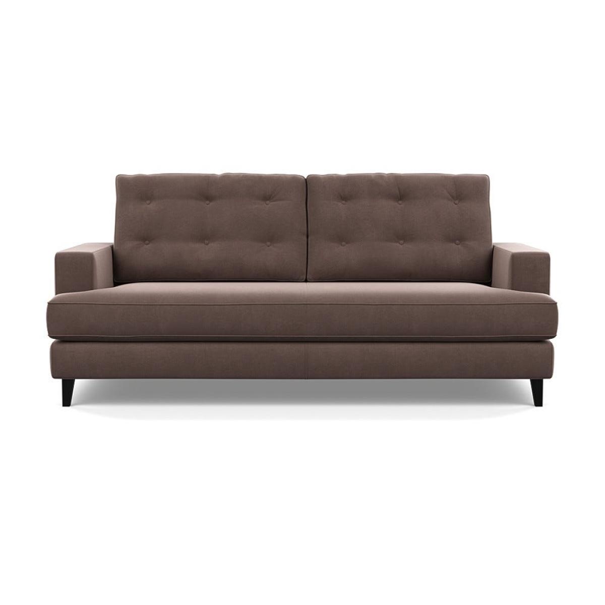 Heal's Mistral 3 Seater Sofa Smart Velvet Mouse Black Feet – image 2