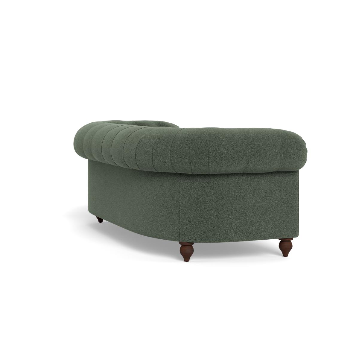 Heal's Fitzrovia 3 Seater Sofa Boucle Fern Stained Feet – image 4