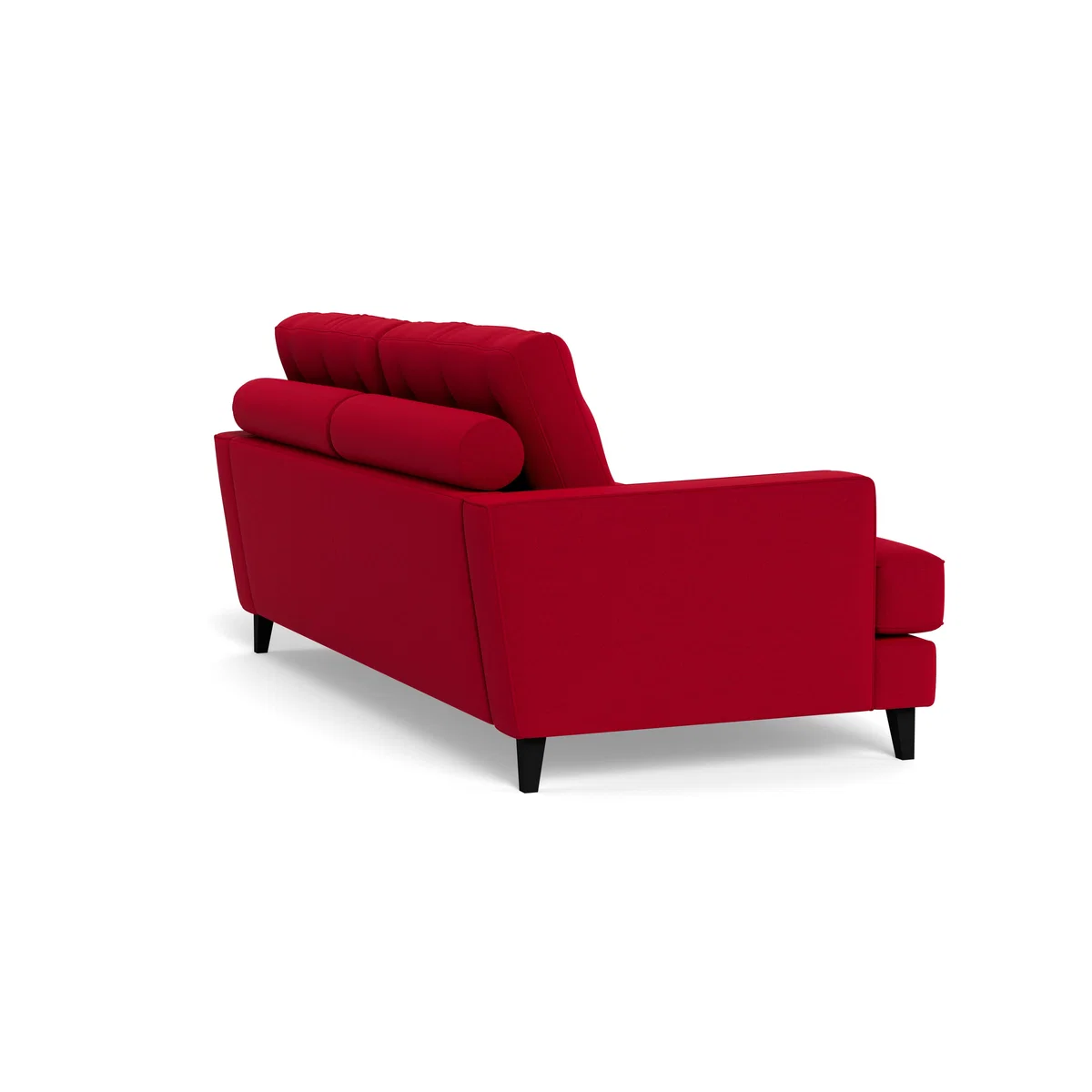 Heal's Mistral 3 Seater Sofa Melton Wool Red Oxide Black Feet – image 5