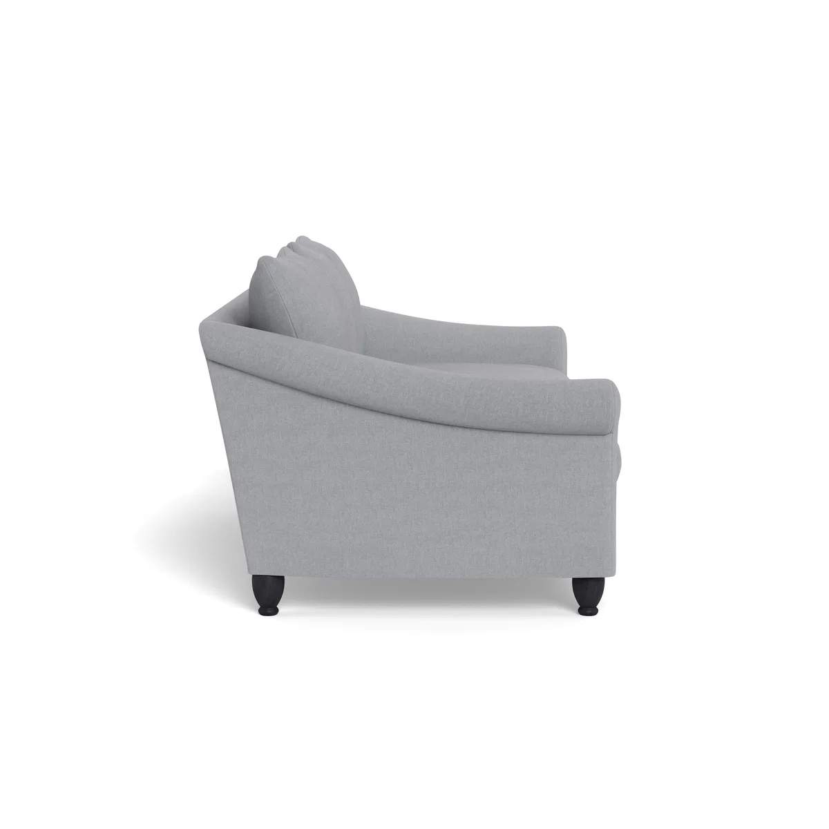 Heal's Devon 3 Seater Brushed Cotton Pewter Black Stain Beech Feet - Heal's UK Furniture – image 3