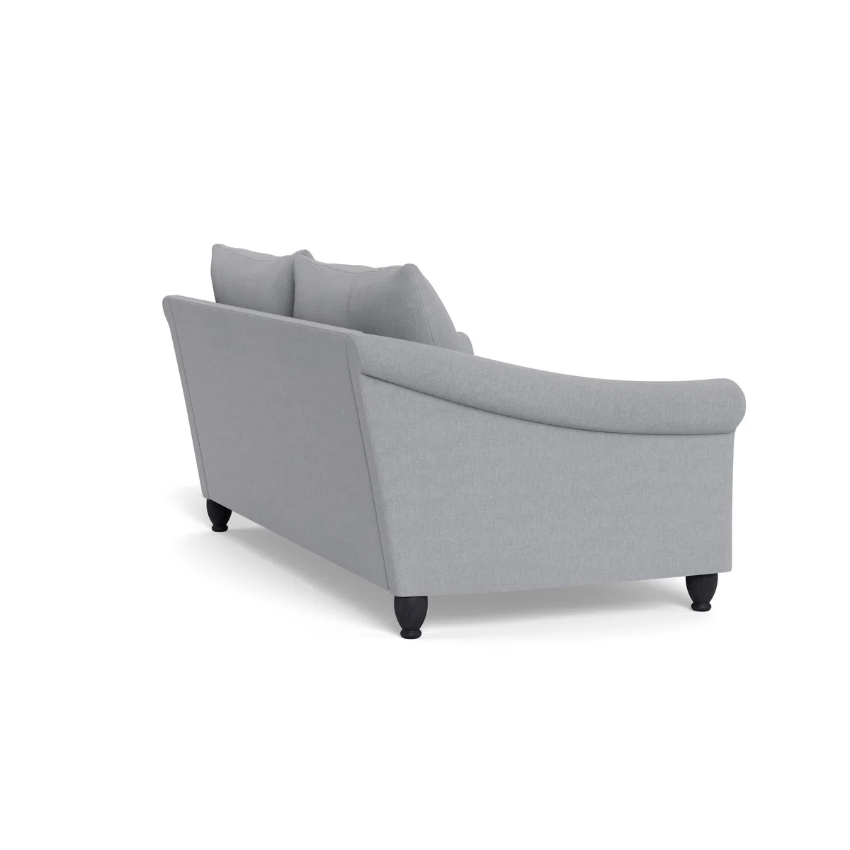 Heal's Devon 3 Seater Brushed Cotton Pewter Black Stain Beech Feet - Heal's UK Furniture – image 4