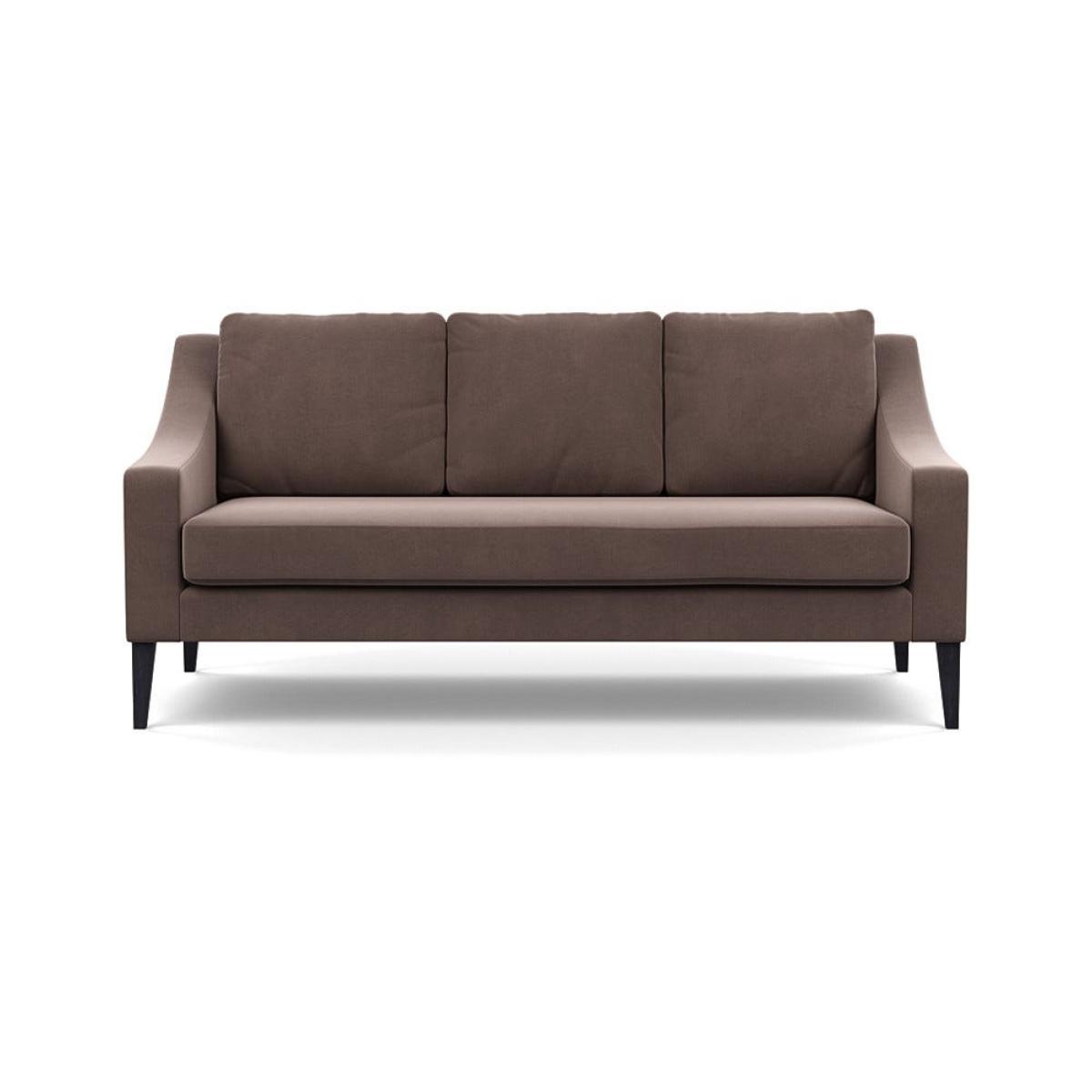 Heal's Richmond 3 Seater Sofa Smart Velvet Mouse Black Feet – image 2