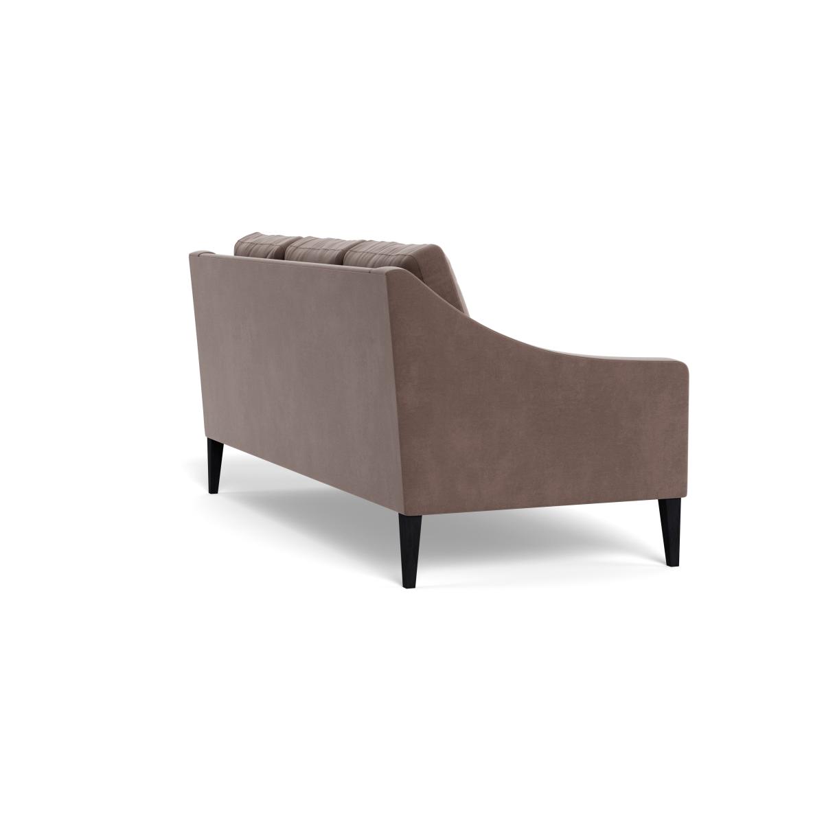 Heal's Richmond 3 Seater Sofa Smart Velvet Mouse Black Feet – image 5