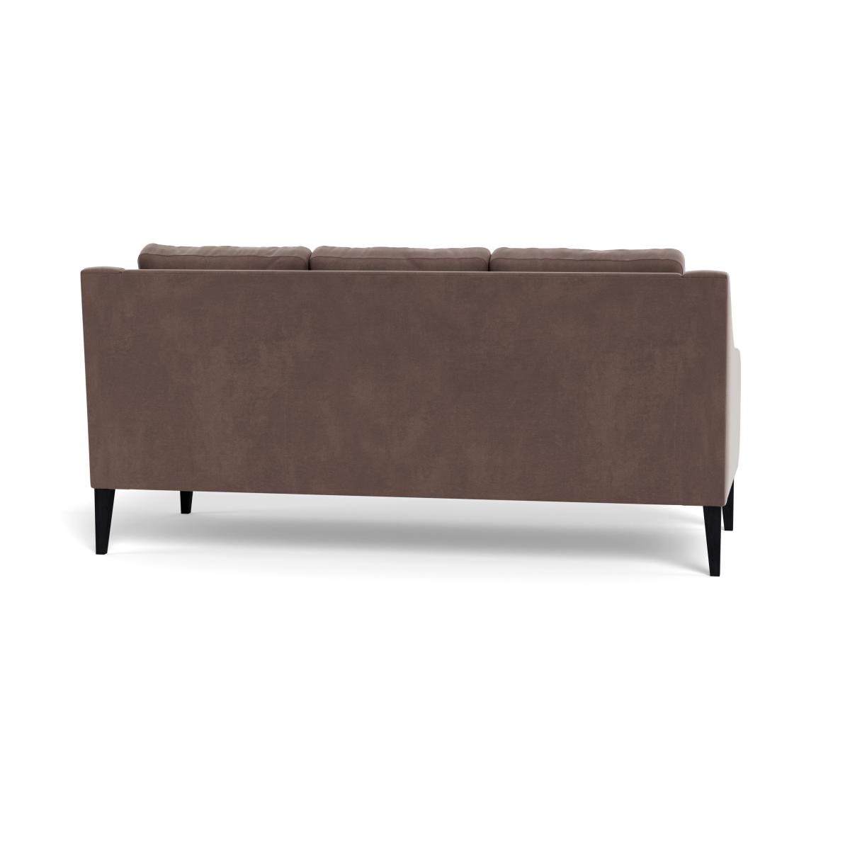 Heal's Richmond 3 Seater Sofa Smart Velvet Mouse Black Feet – image 6