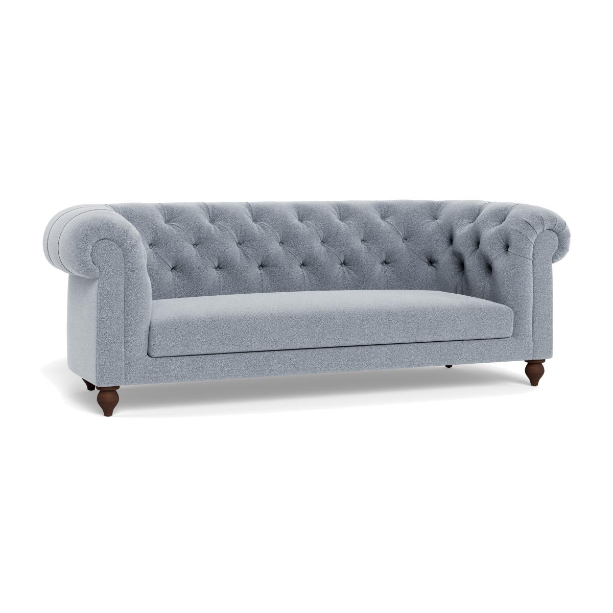 Heal's Fitzrovia 3 Seater Sofa Boucle Steel Stained Feet – image 1
