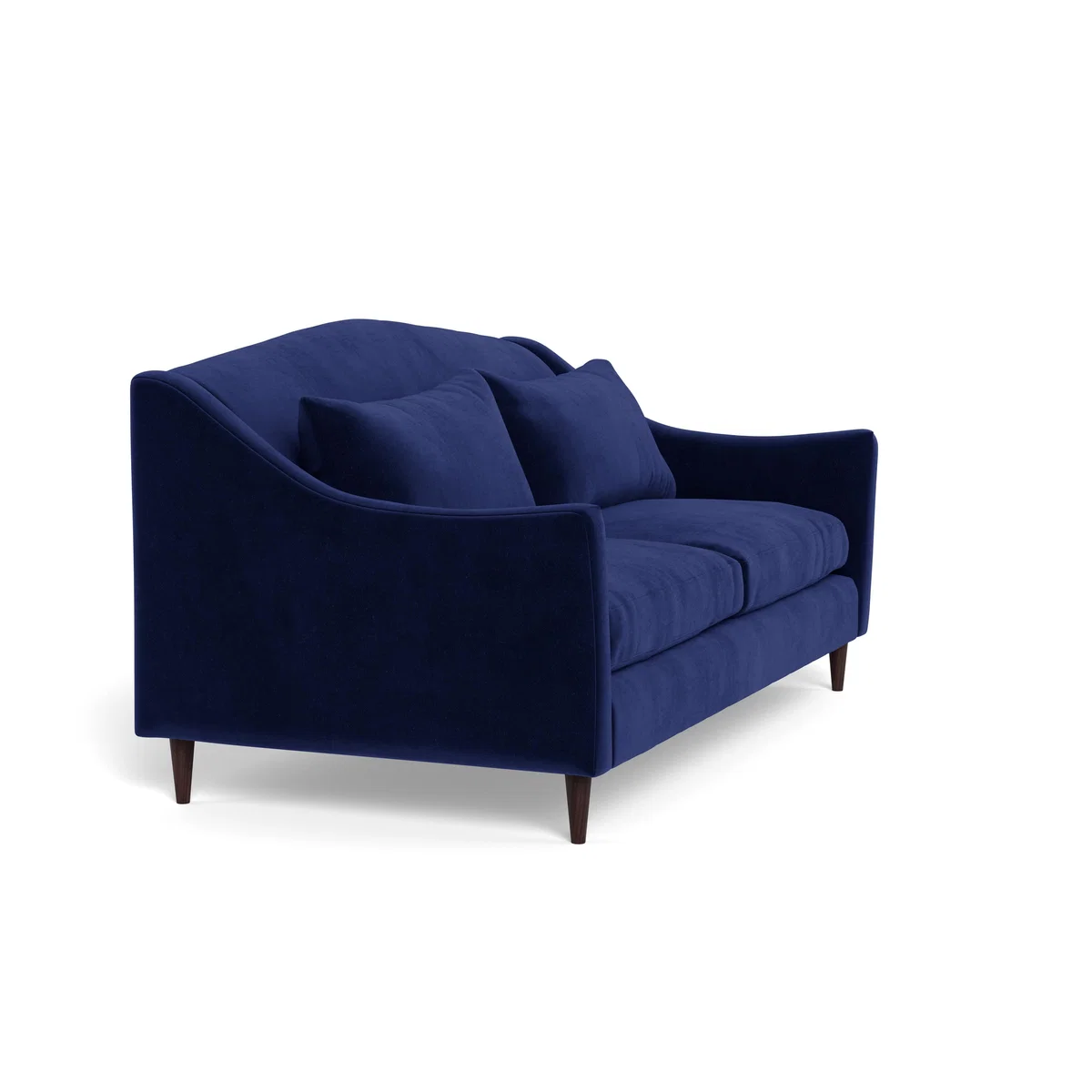 Heal's Somerset 3 Seater Sofa Velvet Midnight Natural - Heal's UK Furniture – image 2