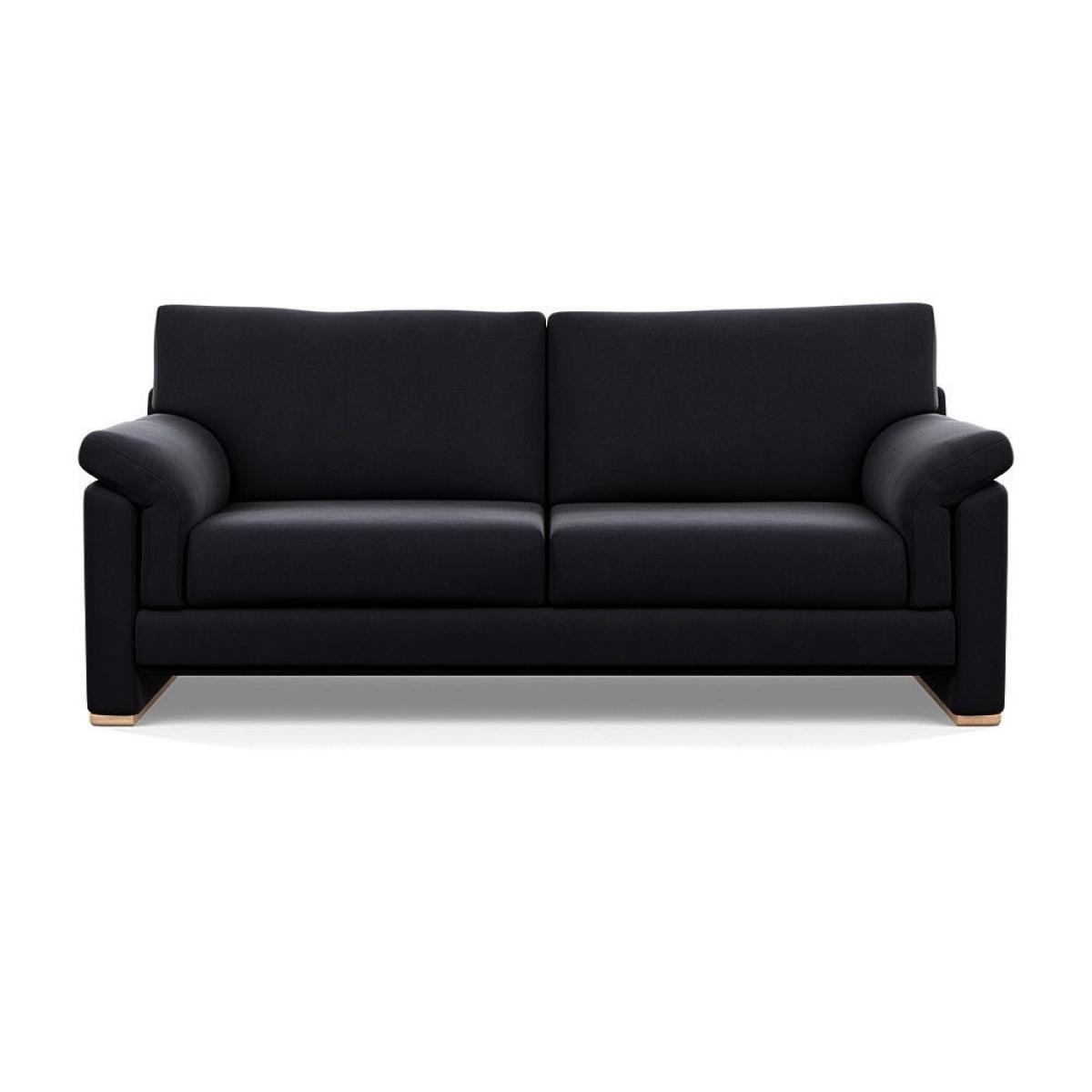 Heal's Paris II 3 Seater Sofa Smart Luxe Velvet Mineral Blue Natural Feet – image 12