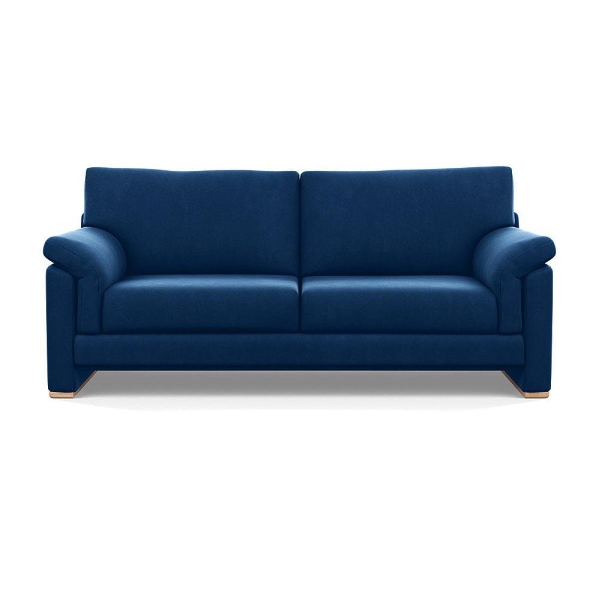Heal's Paris II 3 Seater Sofa Smart Luxe Velvet Mineral Blue Natural Feet – image 14