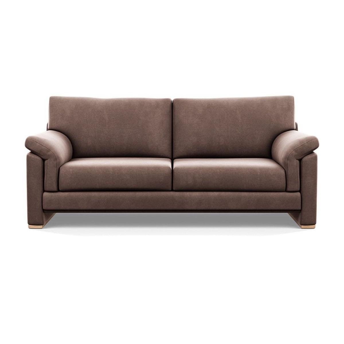 Heal's Paris II 3 Seater Sofa Smart Luxe Velvet Mineral Blue Natural Feet – image 19