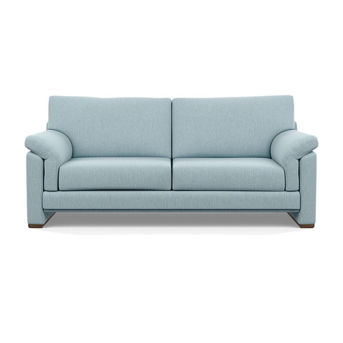 Heal's Paris II 3 Seater Sofa Smart Luxe Velvet Mineral Blue Natural Feet – image 22