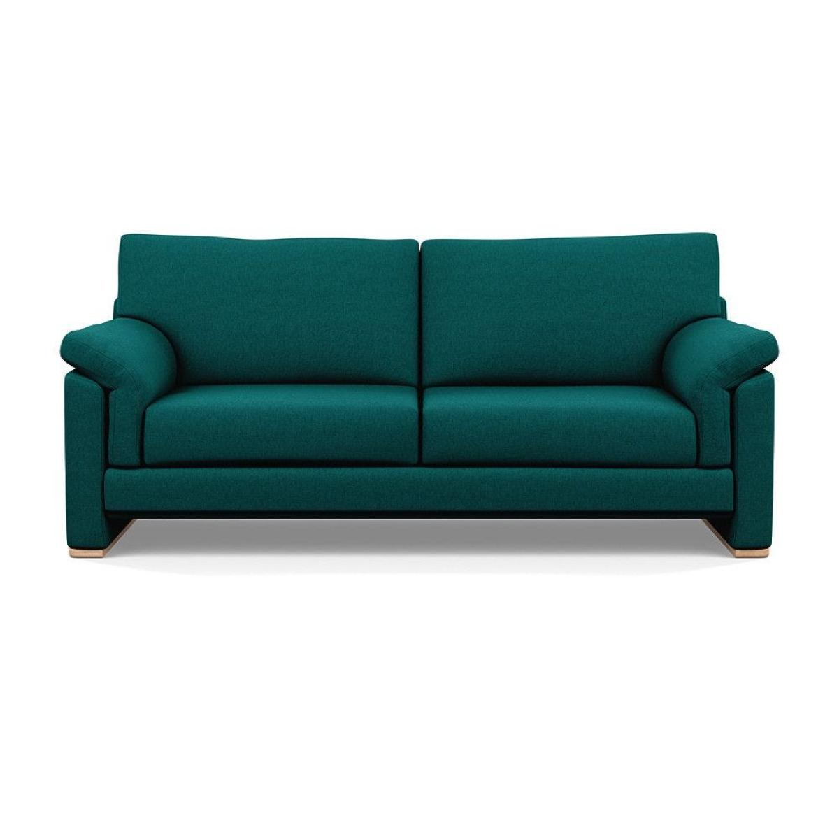 Heal's Paris II 3 Seater Sofa Smart Luxe Velvet Mineral Blue Natural Feet – image 26