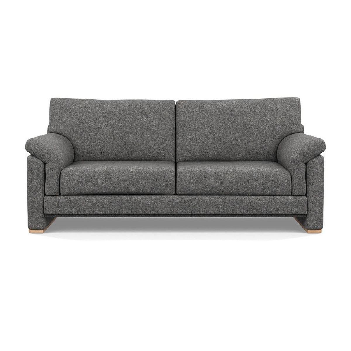 Heal's Paris II 3 Seater Sofa Smart Luxe Velvet Mineral Blue Natural Feet – image 29