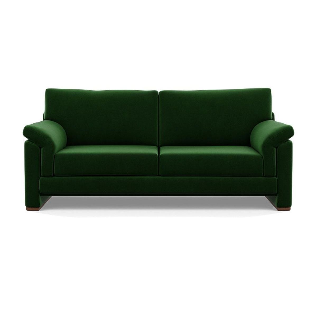 Heal's Paris II 3 Seater Sofa Smart Luxe Velvet Mineral Blue Natural Feet – image 30