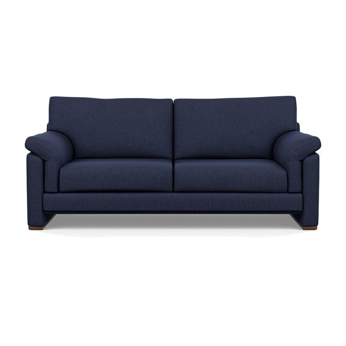 Heal's Paris II 3 Seater Sofa Smart Luxe Velvet Mineral Blue Natural Feet – image 35