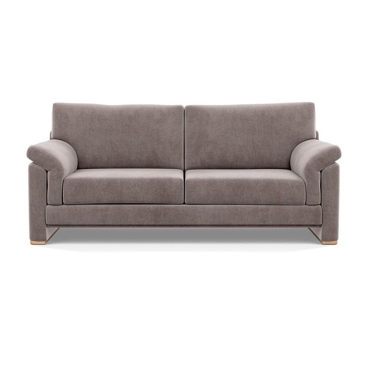 Heal's Paris II 3 Seater Sofa Smart Luxe Velvet Mineral Blue Natural Feet – image 41