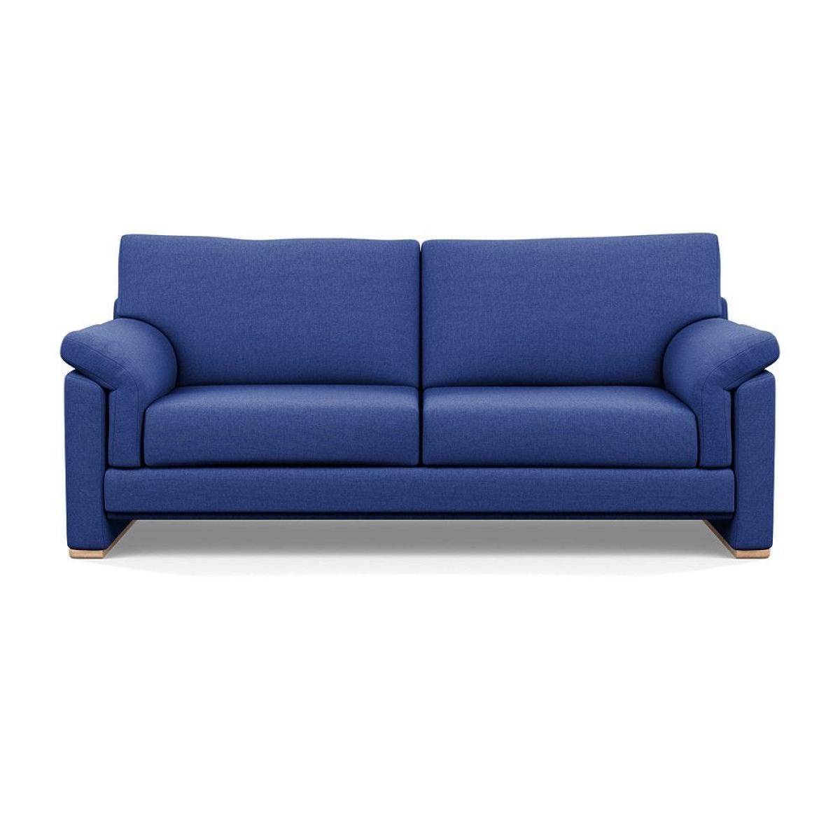Heal's Paris II 3 Seater Sofa Smart Luxe Velvet Mineral Blue Natural Feet – image 43