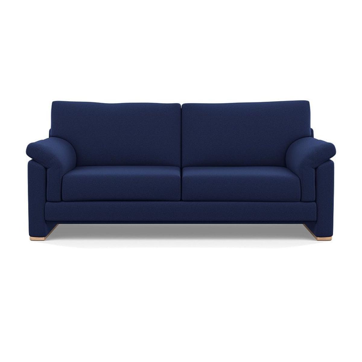 Heal's Paris II 3 Seater Sofa Smart Luxe Velvet Mineral Blue Natural Feet – image 46