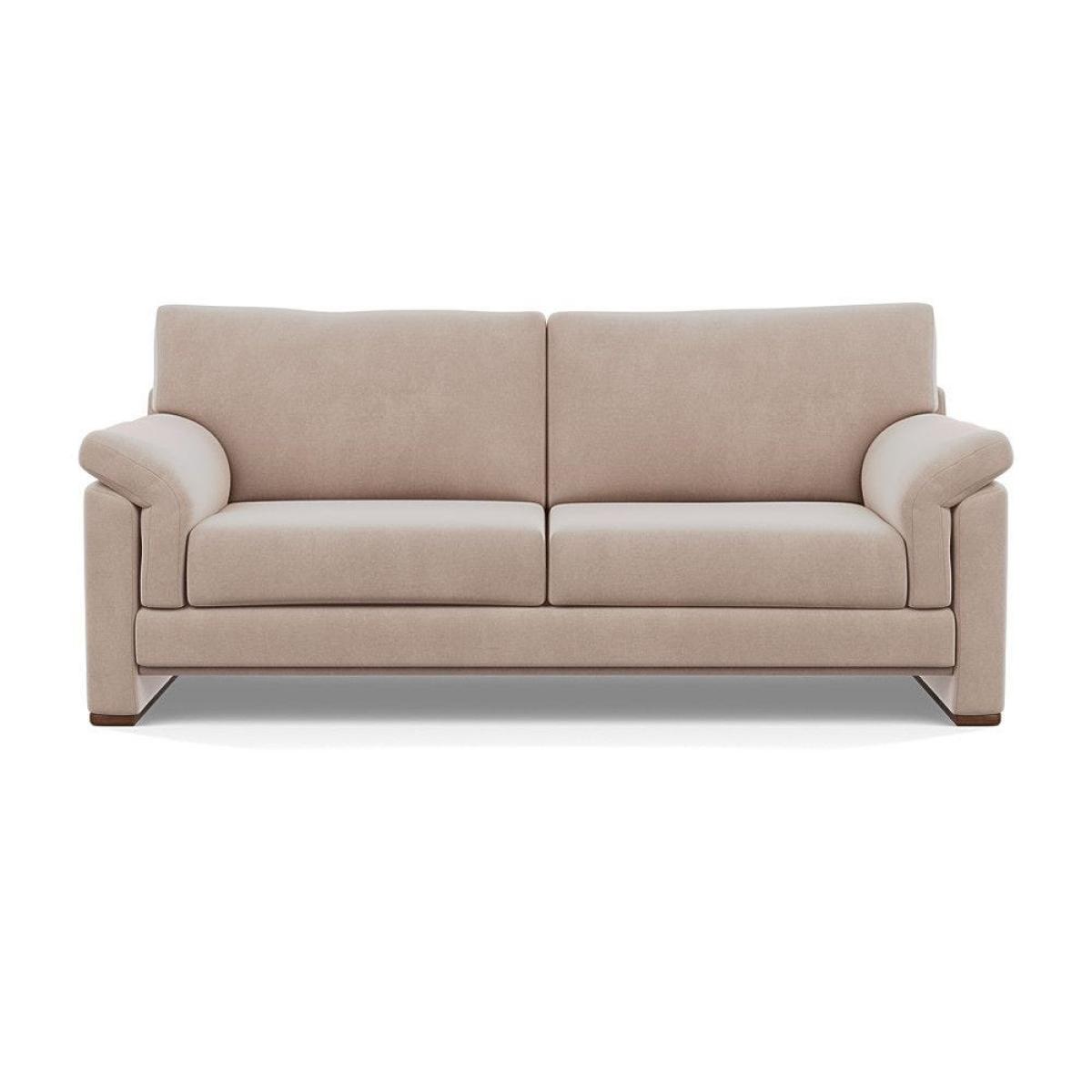 Heal's Paris II 3 Seater Sofa Smart Luxe Velvet Mineral Blue Natural Feet – image 48