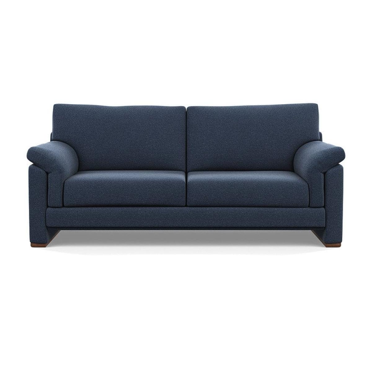 Heal's Paris II 3 Seater Sofa Smart Luxe Velvet Mineral Blue Natural Feet – image 50