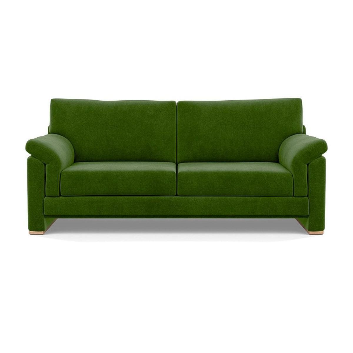 Heal's Paris II 3 Seater Sofa Smart Luxe Velvet Mineral Blue Natural Feet – image 52