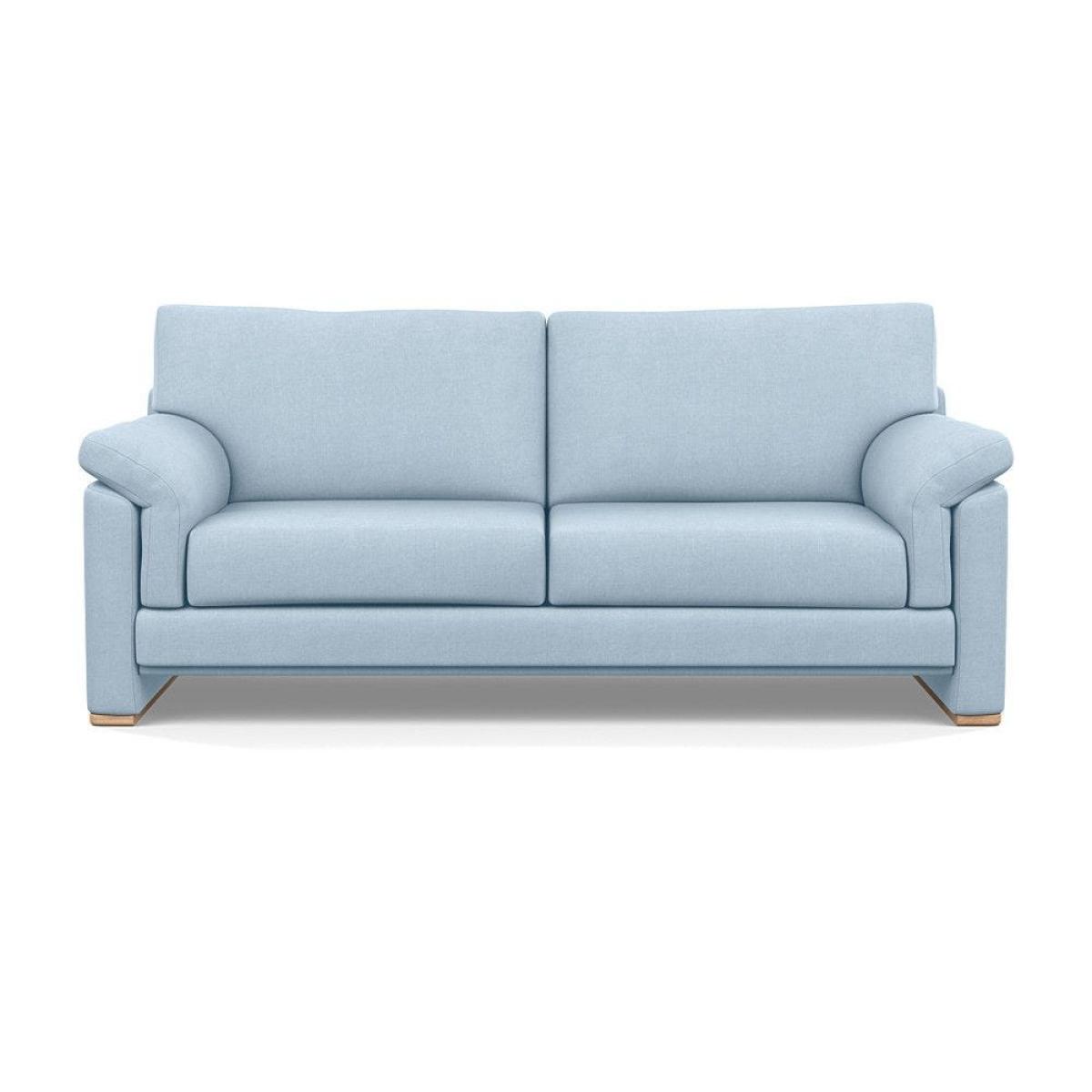 Heal's Paris II 3 Seater Sofa Smart Luxe Velvet Mineral Blue Natural Feet – image 54